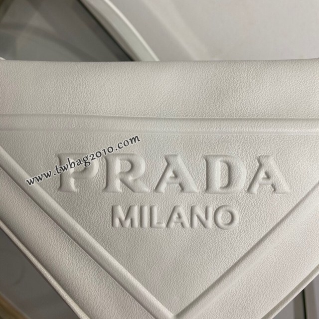 Prada專櫃新款三角形液下包 1NQ043 普拉達小牛皮手提斜挎女包 csp1445